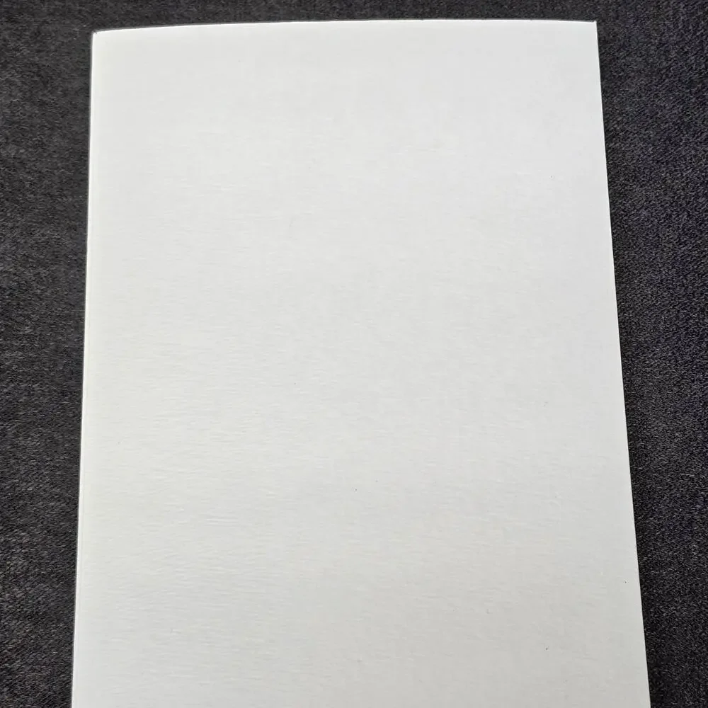 White Frame Card Cardstock Double Paper Adhesive Seal 5 1/8